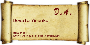 Dovala Aranka névjegykártya
